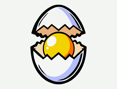 Hatch 🥚 app branding cooking crack cracked design egg graphic design hatch illustration logo scramble ui vector white