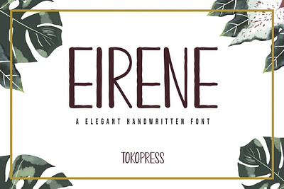 Eirene – Girly font branding branding font cute design display font elegance font girly font instagram font modern font poster youtube