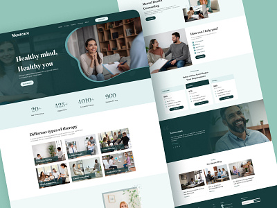 Health Therapist Website Design👩🏻‍⚕️❤️ amilytherapist counseling coupletherapy graphic design health helathcare landing page psychology psychotherapist therapy counseling therapy website ui uiux user interface web design website website design website development