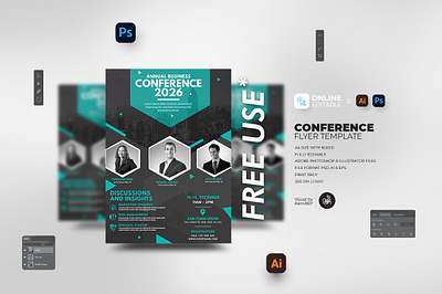 Conference Flyer aam360 aam3sixty annual event annual general meeting business conference business conference flyer business meeting business summit concept conference corporate workshop event poster flyer template free flyer general meeting illustration meeting summit townhall meeting workshop flyers