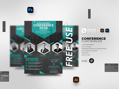 Conference Flyer aam360 aam3sixty annual event annual general meeting business conference business conference flyer business meeting business summit concept conference corporate workshop event poster flyer template free flyer general meeting illustration meeting summit townhall meeting workshop flyers