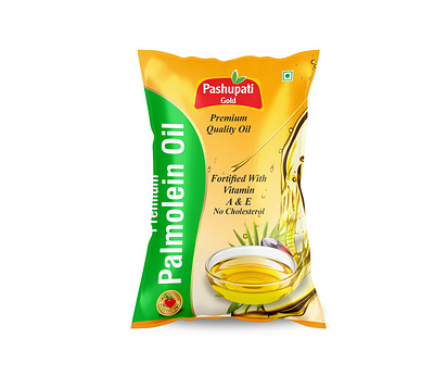 Palmolein Oil Pouch Design box design brand design branding edible oil edible oil packaging edible oil packaging design edible packaging label design logo design oil oil design oil pouch design packaging pouch design product design