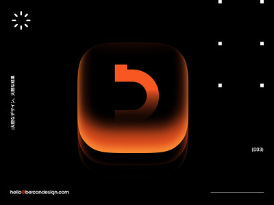 Logo icon clear dark design gradient icon illustration ios logo orange ui