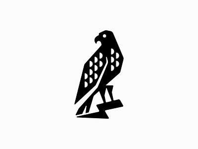 Lightning Eagle Logo animal bird bolt branding design eagle emblem geometric hawk icon identity illustration lightning logo mark negative space sports storm symbol vector