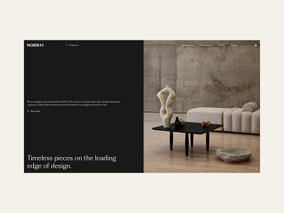 NORR11 - Website Design, 04 concept design ecommerce furniture interface layout ui webdesign website