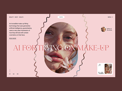 AI-Powered Makeup Try-On: Enhancing Beauty with Generative Techn ai ai generator ai landing page ai tool ai website beauty chat gpt cosmetology design graphic design healthy home page landing page makeup natural startup ui ux web page website design