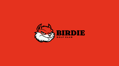 Birdie - Golf Club Mascot apparel branding branding design graphics logo mascot mascot logo squirrel logo squirrel mascot