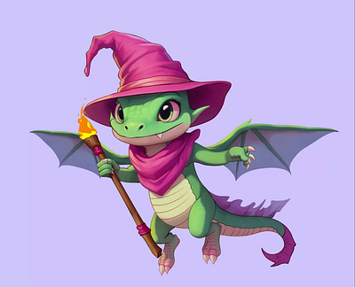 Dragon Mage Illustration and Animation Spine2D animation character creation concept art digital art game game art illustration spine2d