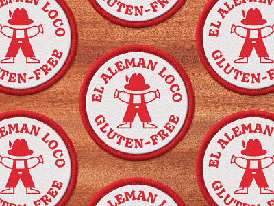 El Aleman Loco - Patches badge badge design badges branding design food truck food truck branding food truck identity german food german street food graphic design identity illustration logo patch design patches typography vector