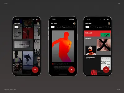 Inspira app branding mobile typography ui uiux ux