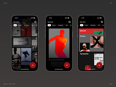 Inspira app branding mobile typography ui uiux ux