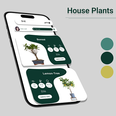 Hose plants concept app app store concept figma flowers home plants plants plants store concept uiux