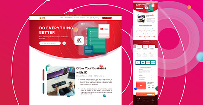 Domain - Do Everything Better branding design domain home landingpage logo ui ux web website