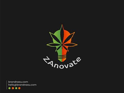 ZAnovate Logo Design brandidentity branding branding logo business logo design cannabis creative custom custom logo fiverr design emblem existing logo redesgin finder3nasu fiverr graphic design illustration leaf light bulb logo logo design marijuana leaf