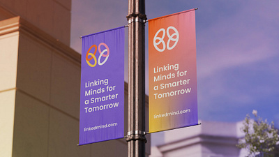 Linkedmind® Brand Identity Design app logo brain brand identity branding community connect design human brain idea join link logo logo design mark mind modern logo think