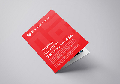 Financial House - Bifold Brochure Design brochure print