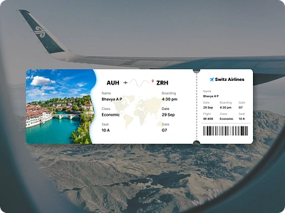 Boarding Pass boardingpass boardingpassdesign creativeui dailyui dailyui024 dailyuichallenge designinspiration designthinking digitaltravel travel traveldesign travelui ui