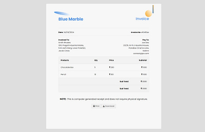 Daily UI Challenge #017 challenge css dailyui day17 e commerce email html invoice receipt website