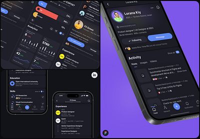 Social network app app branding design flat icon mobile typography ui ux