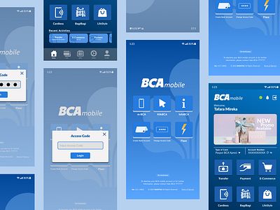 My Iteration of BCA Mobile design mobile app ui ux