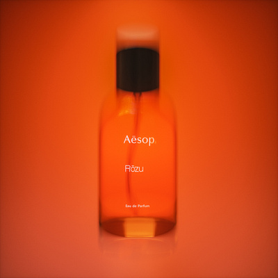 Aesop Rozu 3d 3d visual abstract aesop blender bottle branding c4d cosmetics design logo minimal octane perfume render skincare