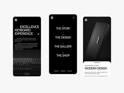 Experience Landing Page - Mechanical Keyboard 3d branding figma product design service ui ux