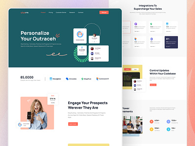 Agency Landing page agency company figma landing page uiux website