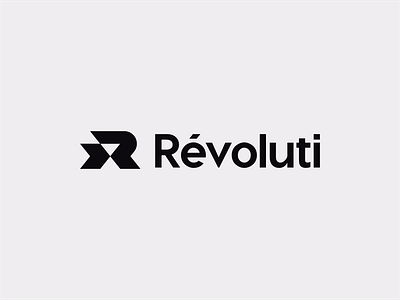 Revoluti agency logo b2b logo geometric geometric logo innovative logo minimalist logo r lettermark r logo revolution logo saas logo timeless logo