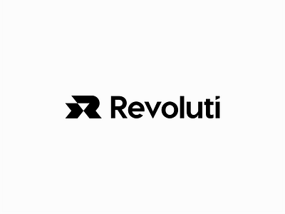 Revoluti - Unused Logo Concept agency logo b2b logo geometric geometric logo innovative logo minimalist logo r lettermark r logo revolution logo saas logo timeless logo