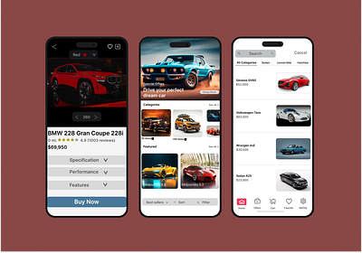 Car App-UI Design branding design typ typography ui ux