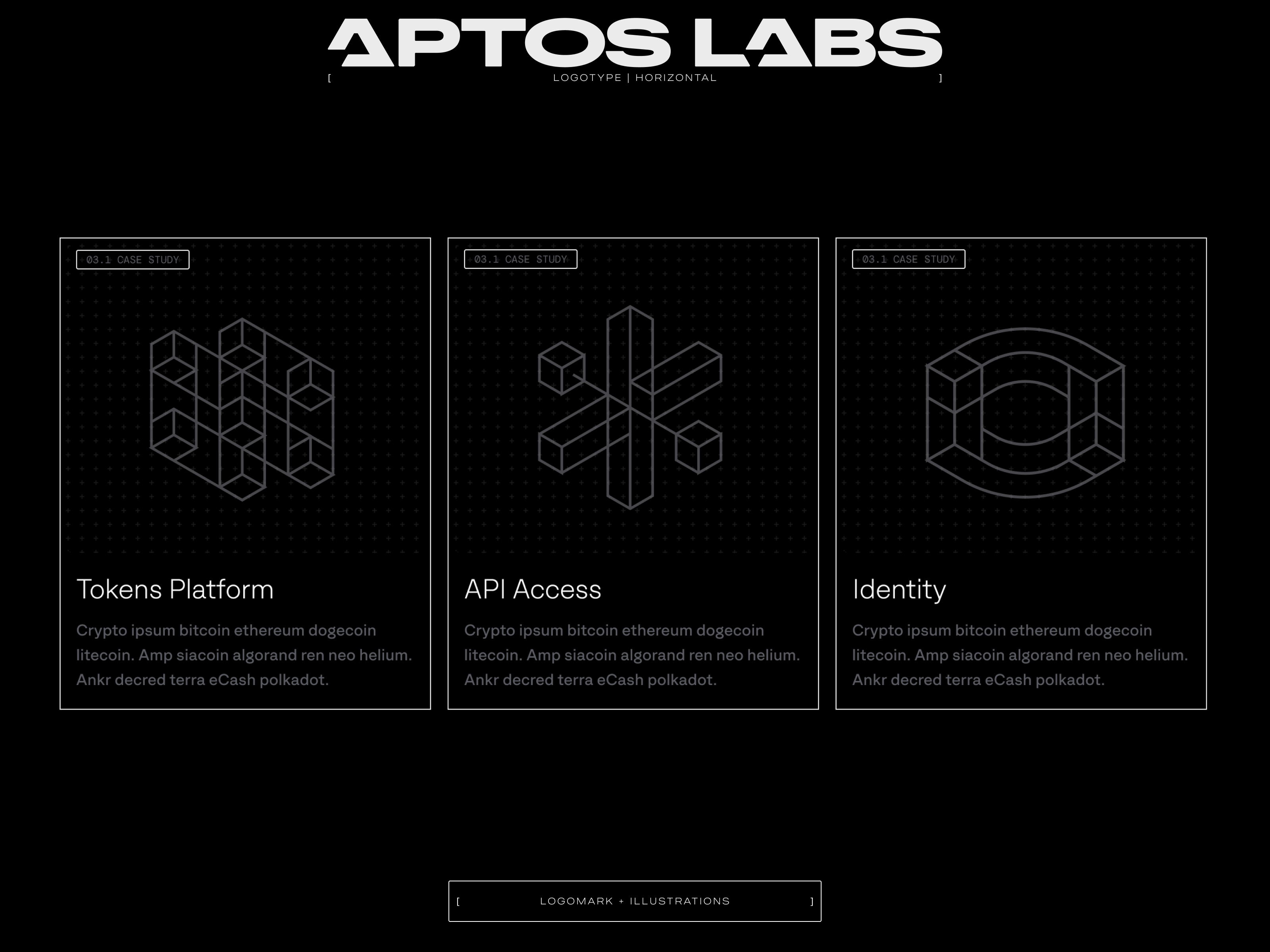 Aptos Labs illustrations branding identity illustration logo logotype mark negative space symbol uidesign visual identity