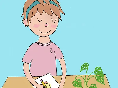 Jess drawing Jess animals childrens illustration design digital art flowers illustration