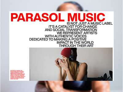 Music Label Website branding business corporate design landing minimalistic mood music promo swiss typography ui ux web web design website