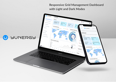 Responsive Grid Management Dashboard with Light and Dark Modes dark mode dashboard grid management light mode responsive design saas ui ux deisgn