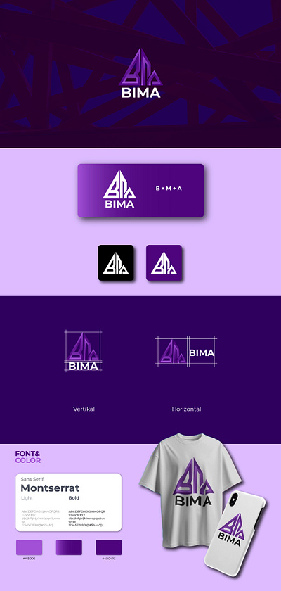 construction logo design custom logo design skin care - BIMA