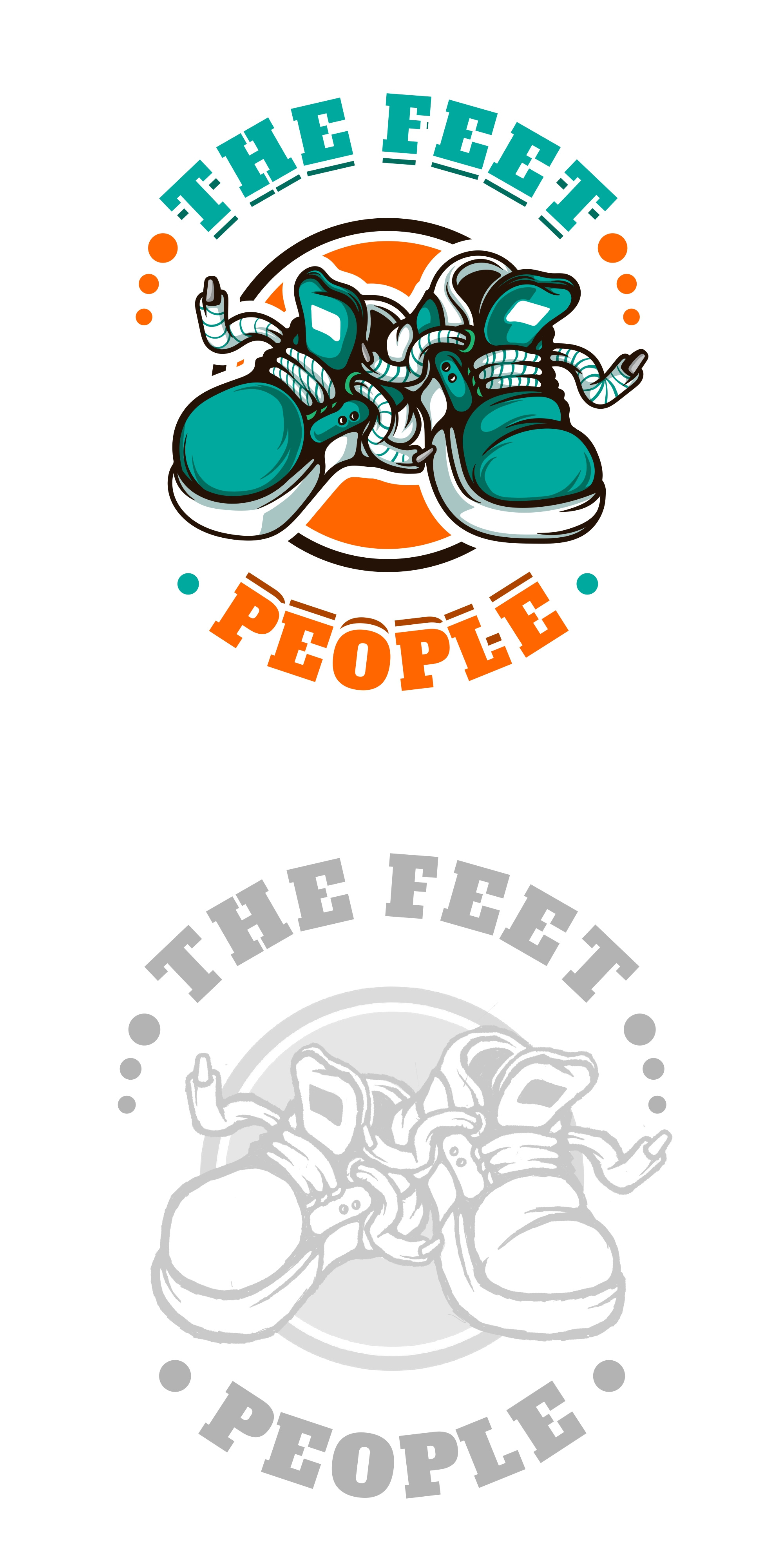 Design project - The feet people 3d animation branding business cartoon design graphic design illustration isolated logo motion graphics ui vector white