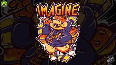 IMAGINE - artwork art artwork branding cartoon clothing design illustration logo merch