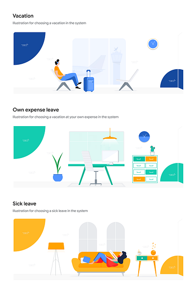 Internal system for employees design graphic design illustra illustration ui ux vector