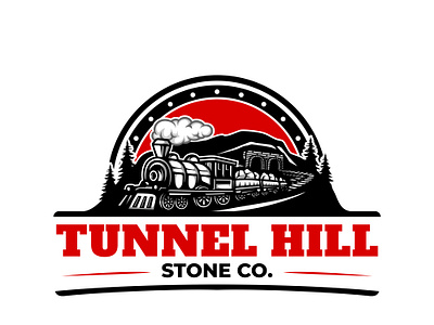 Design project - Tunnel hill stone co. 3d animation branding business cartoon design illustration isolated logo motion graphics ui vector white