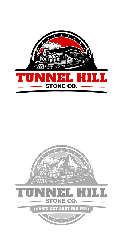 Design project - Tunnel hill stone co. 3d animation branding business cartoon design illustration isolated logo motion graphics ui vector white