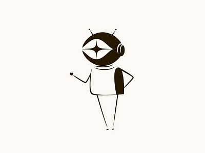 Hello, I am O! ai alien branding chatbot design graphic design handmade illustration logo o robot sketch space support vector