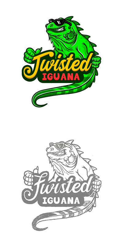 Design project - Twisted iguana animation branding business cartoon design graphic design illustration isolated logo motion graphics ui vector white