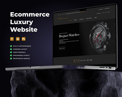 Luxury Watch E-commerce design ui uiux ux