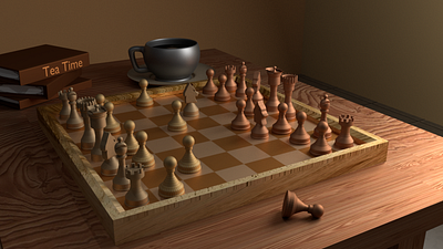 3D Old Chess 3d