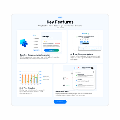 Website Analytics Dashboard Landing Page bento grid design footer hero landing page landing page design ui uidesign uiux uiuxdesign web website website design