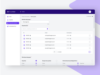 Web portal dashboard ui ux webportal