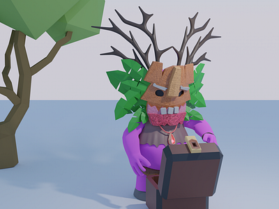 3D Tiki Shaman 3d