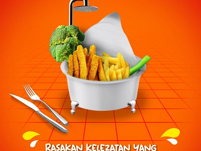 Poster Iklan Okey Nuggets graphic design