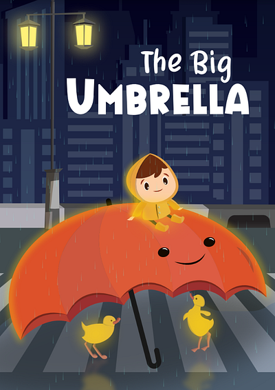 Poster The Big Umbrella graphic design