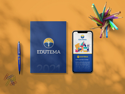 Edutema Corperate Identity Design branding design graphic design logo mockup